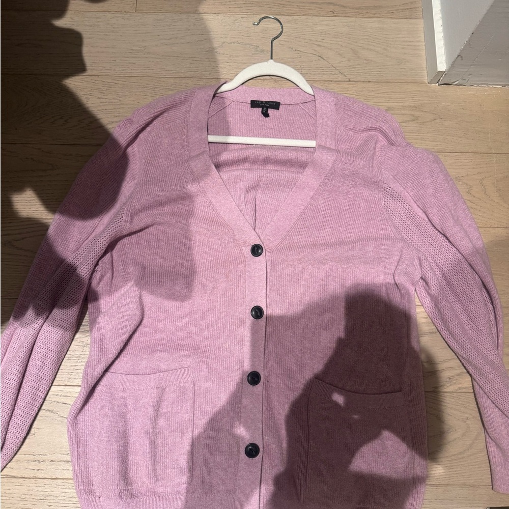 rag & bone Light Pink Cardigan Sweater